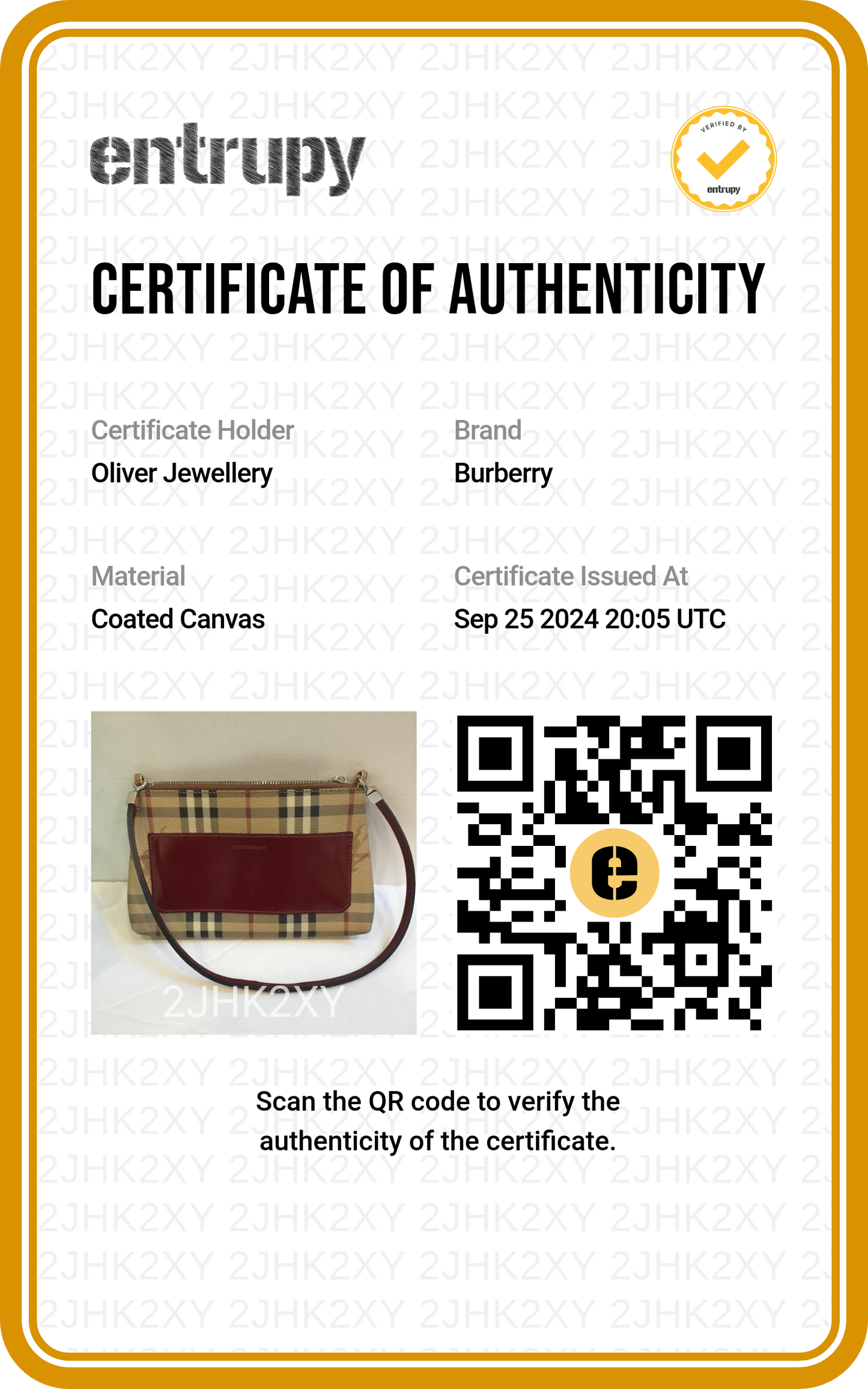 Burberry Haymarket Check Pochette Bag