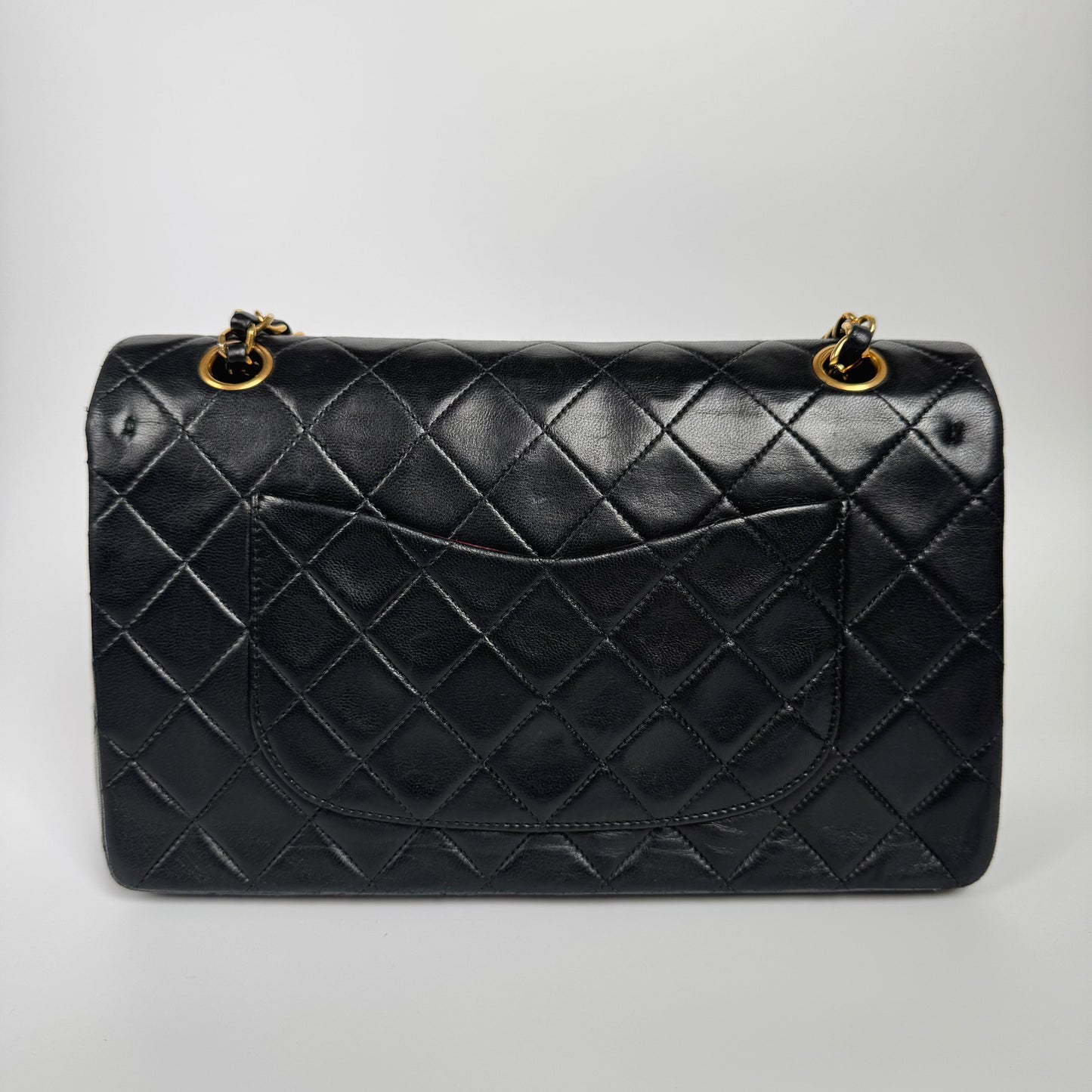 Chanel Classic Flap Vintage Black Lambskin Leather with 24k Gold Hardware