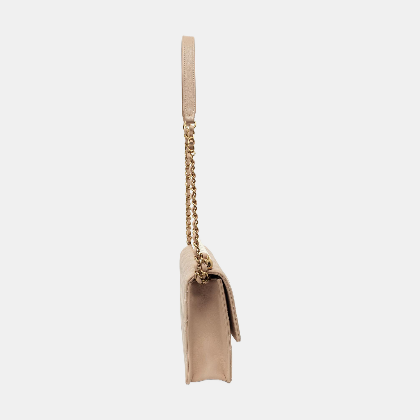 Chanel Classic Vertical Pearl Small Light Pink Flap Bag Gold Hardware