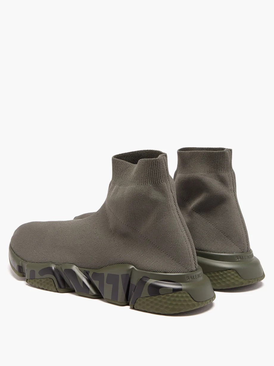 BALENCIAGA SPEED GRAFFITI LOGO SNEAKERS