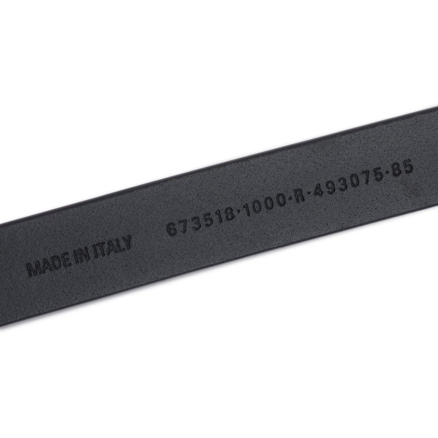Balenciaga BB Hourglass Thin Black Leather Belt 85