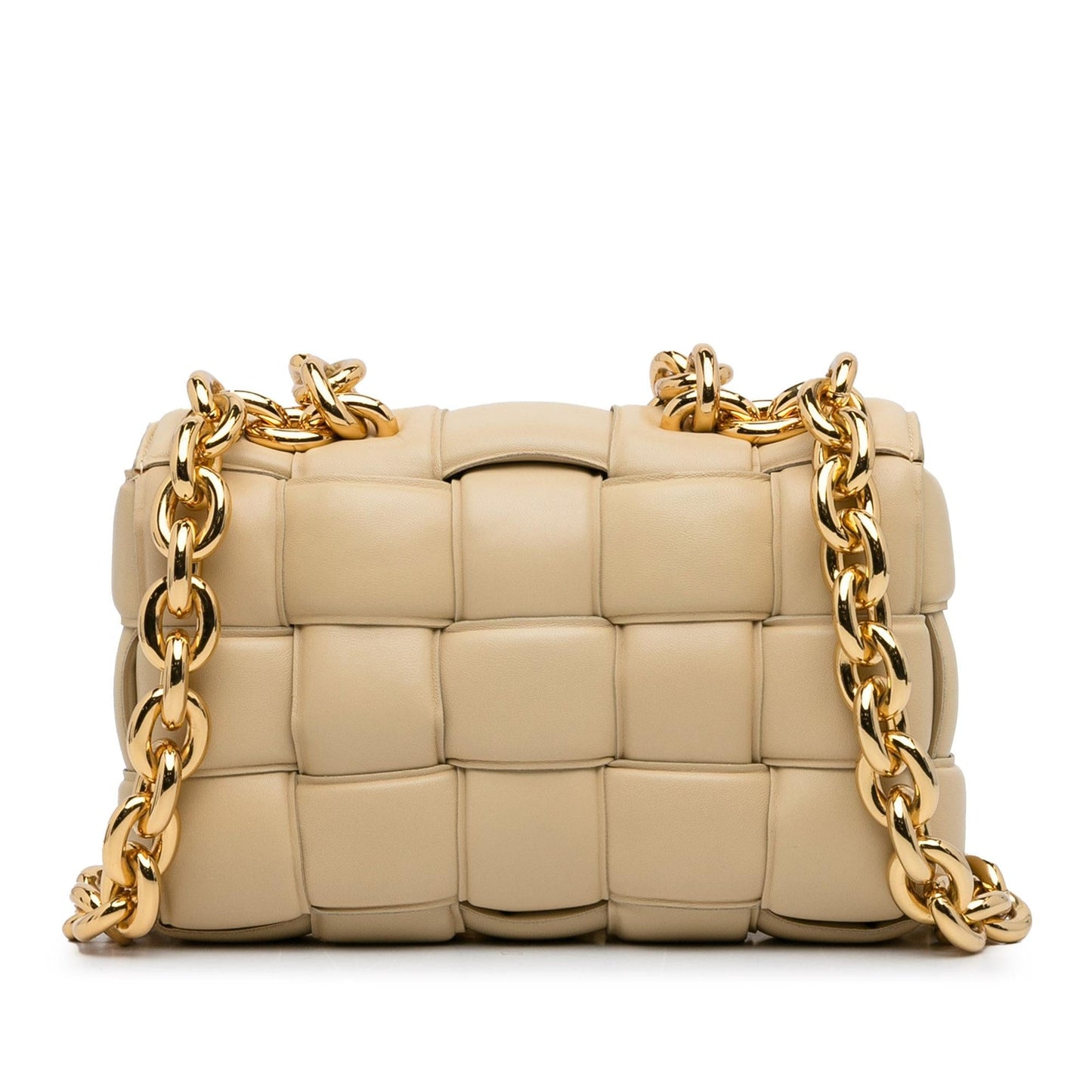 Luxury Bottega Veneta Intrecciato Lambskin Padded Chain Cassette (SHG-hg8jMi)