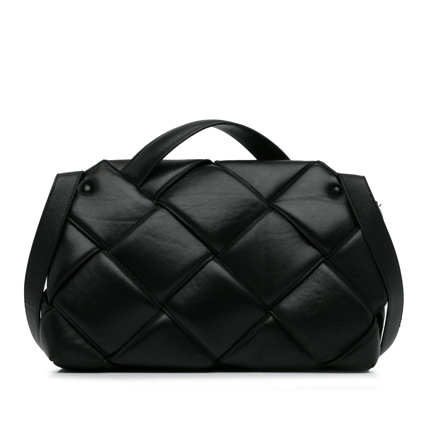 Luxury Bottega Veneta Maxi Intrecciato Padded Leather Satchel (SHG-sOI9vi)