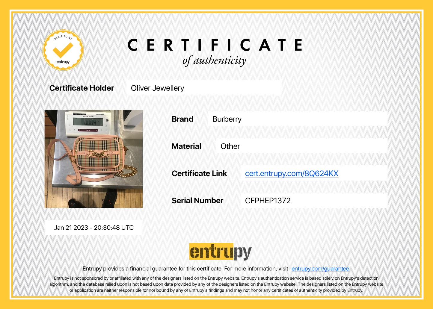 Burberry 1983 Knight Check Link Camera Bag