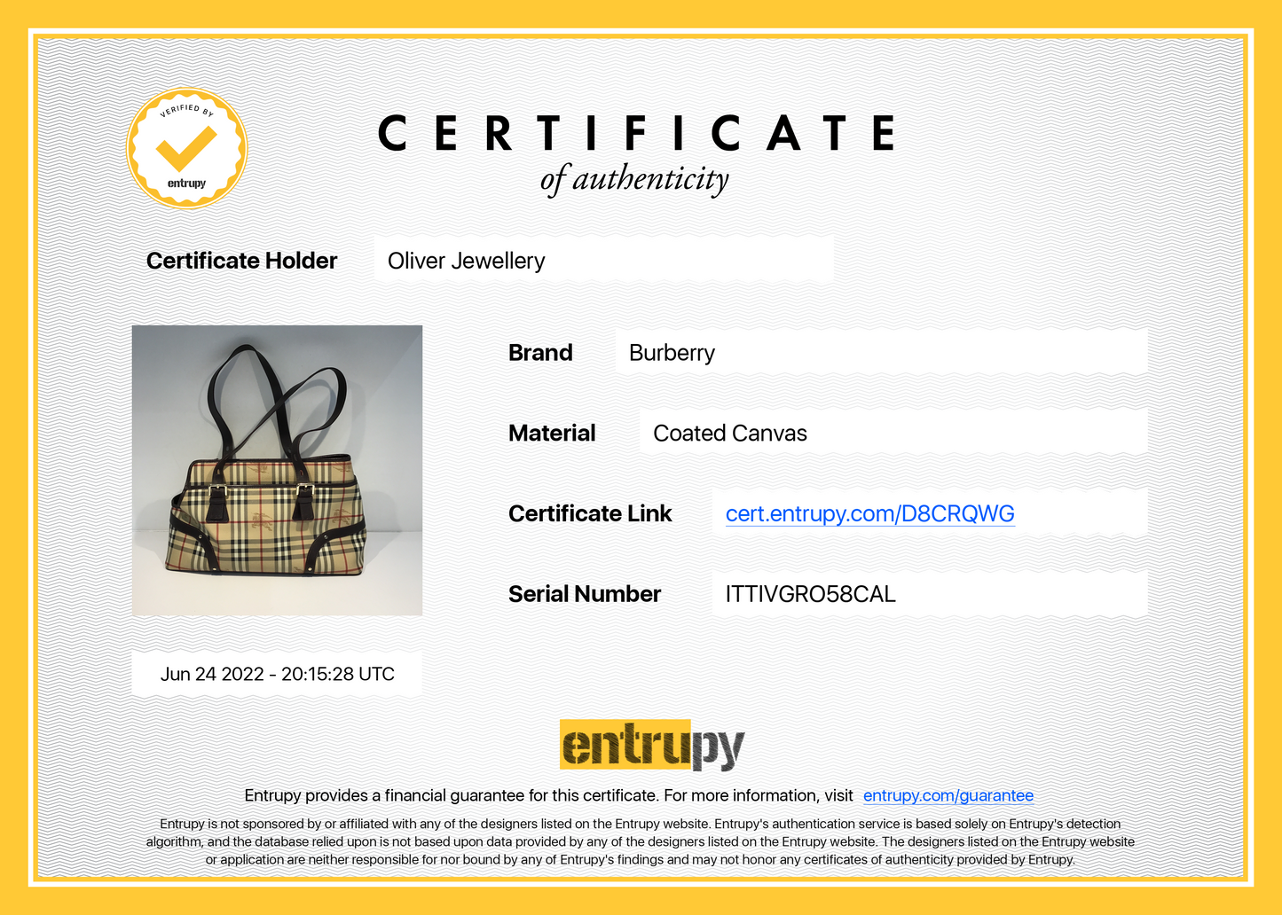 Burberry Haymarket Pet Carrier