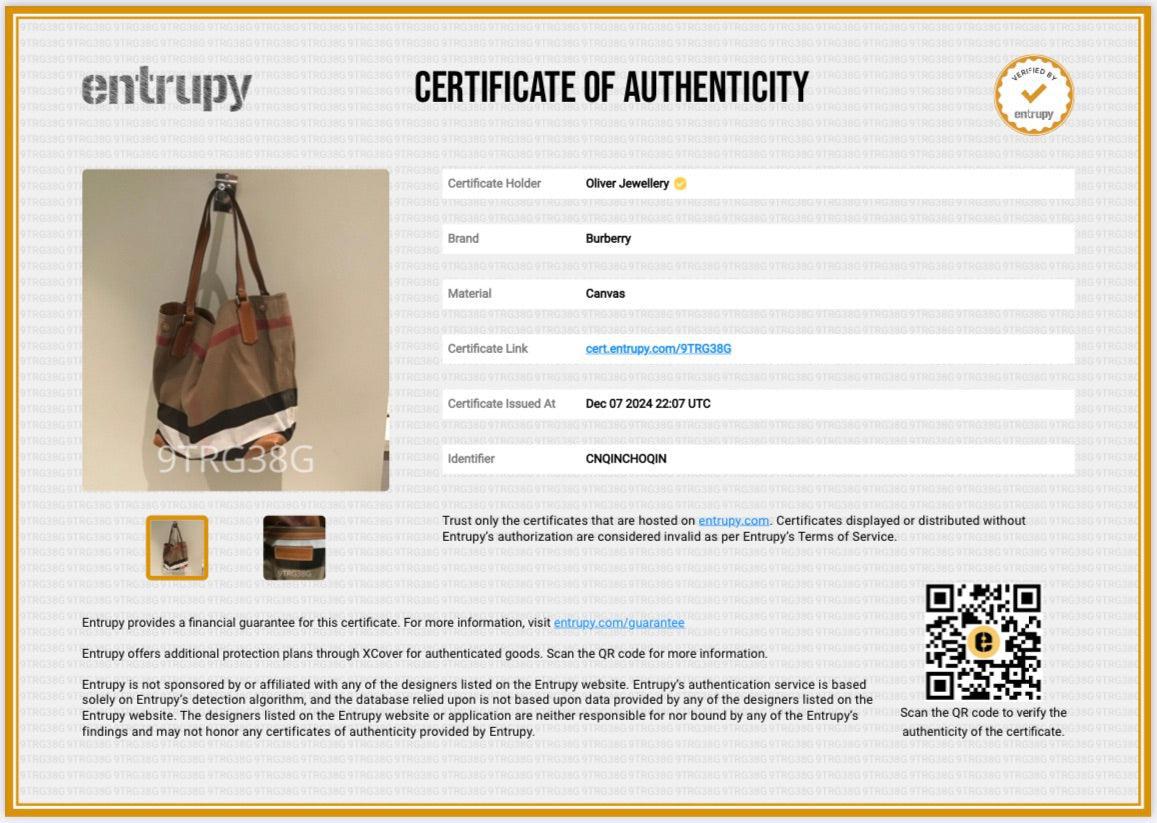 Burberry House Check Canvas Maidstone Tote