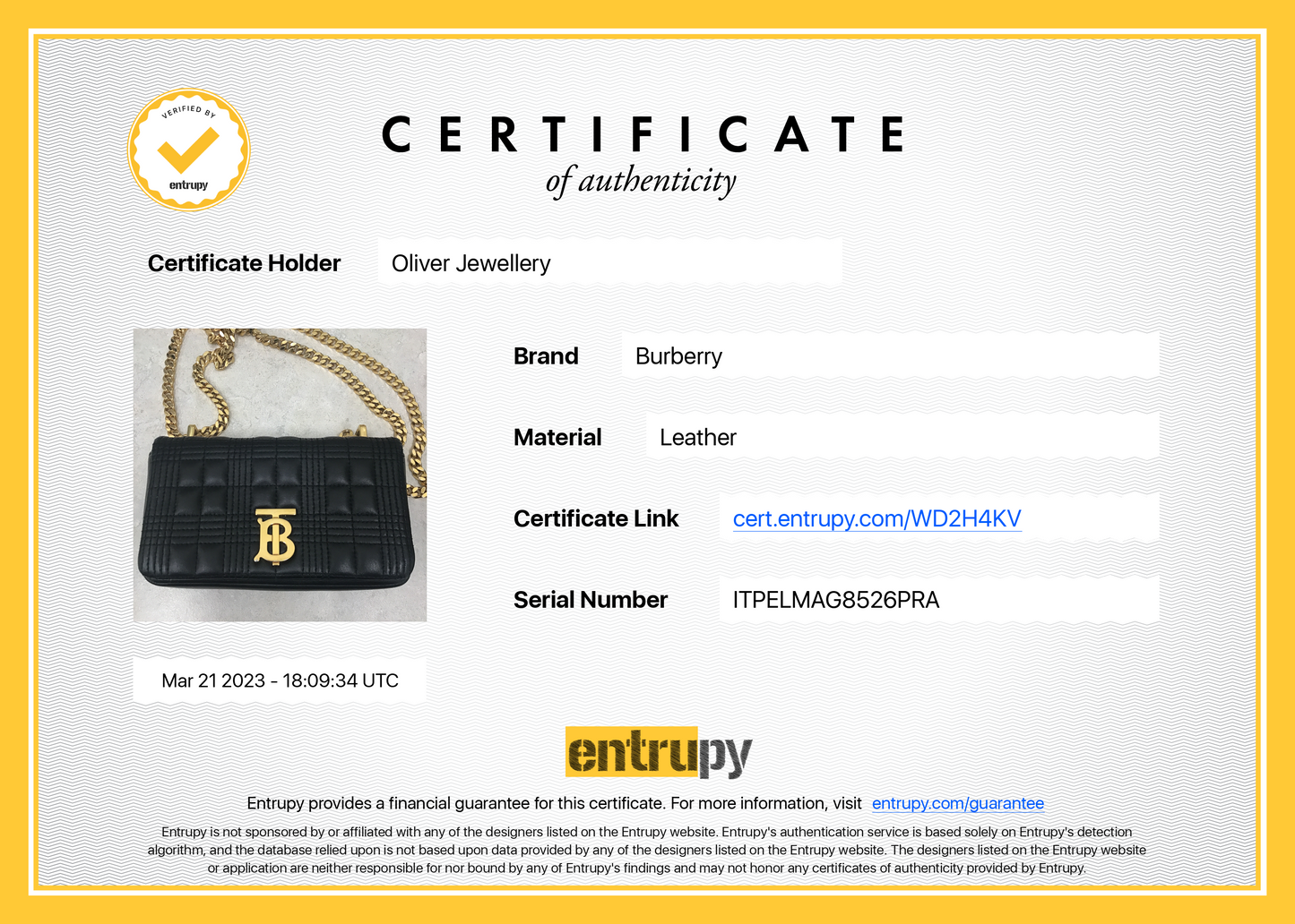 Burberry Mini Lola Quilted Leather Shoulder Bag