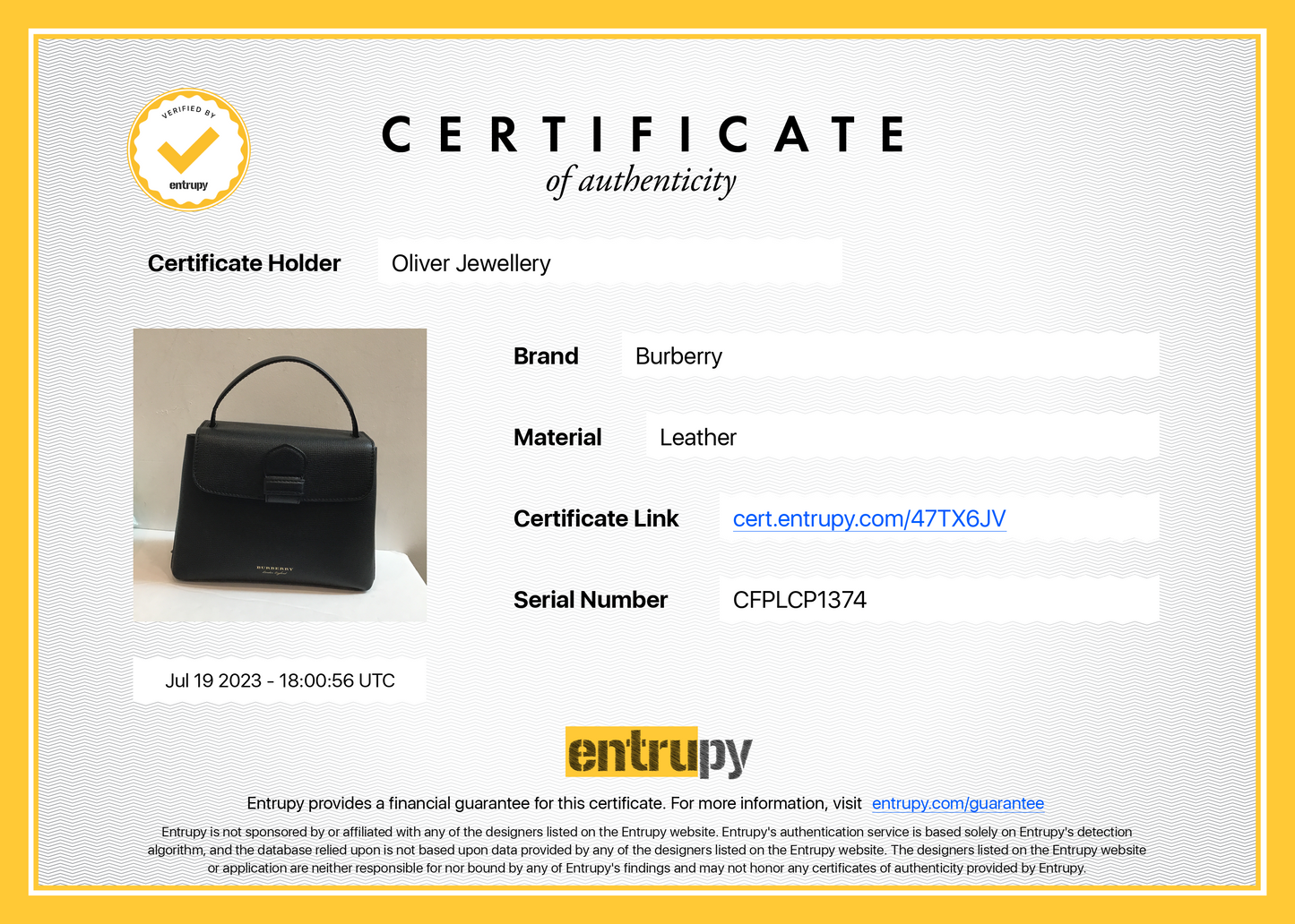 Burberry Small Camberley Bag