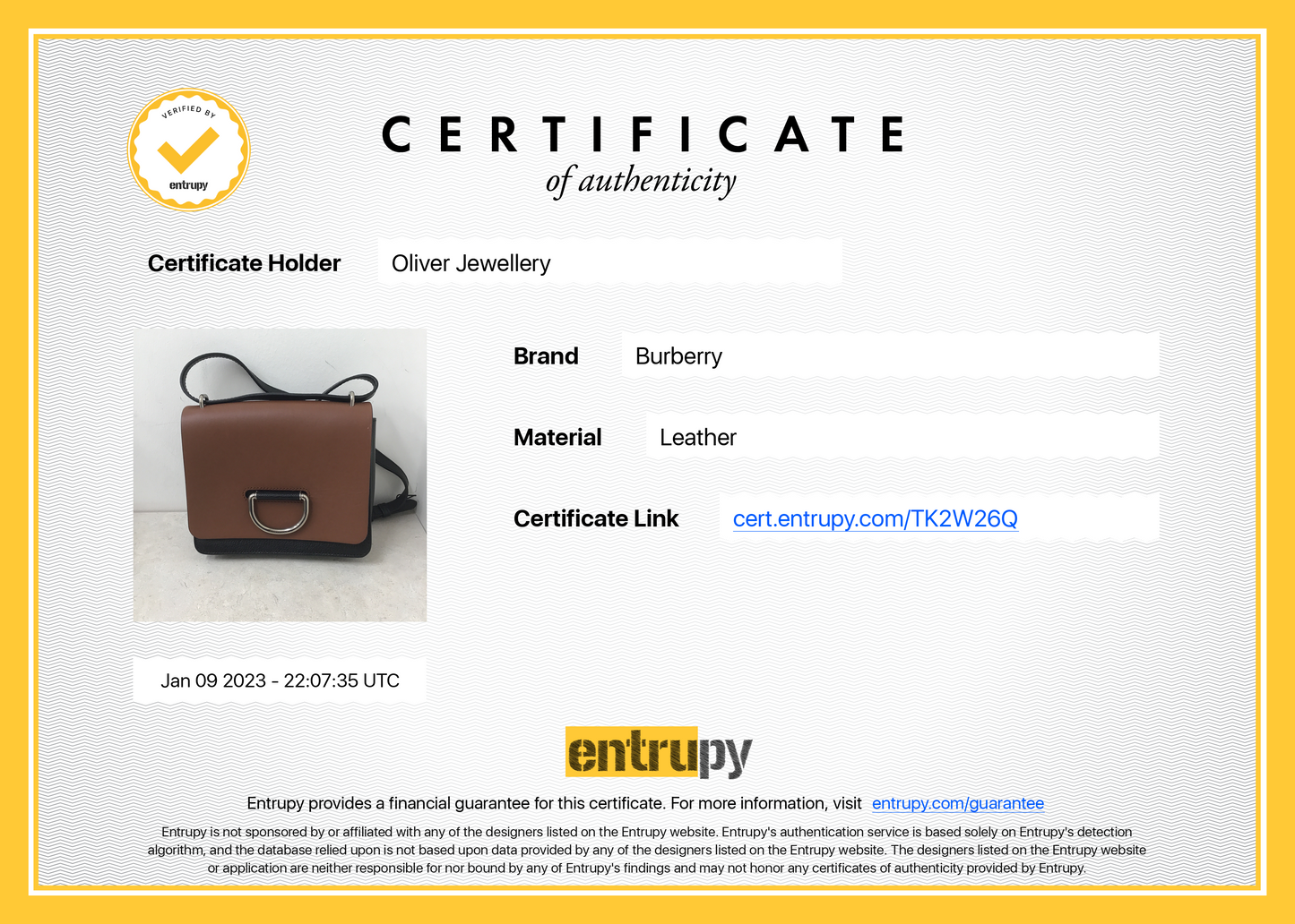 Burberry Small D-Ring Shoulder Bag