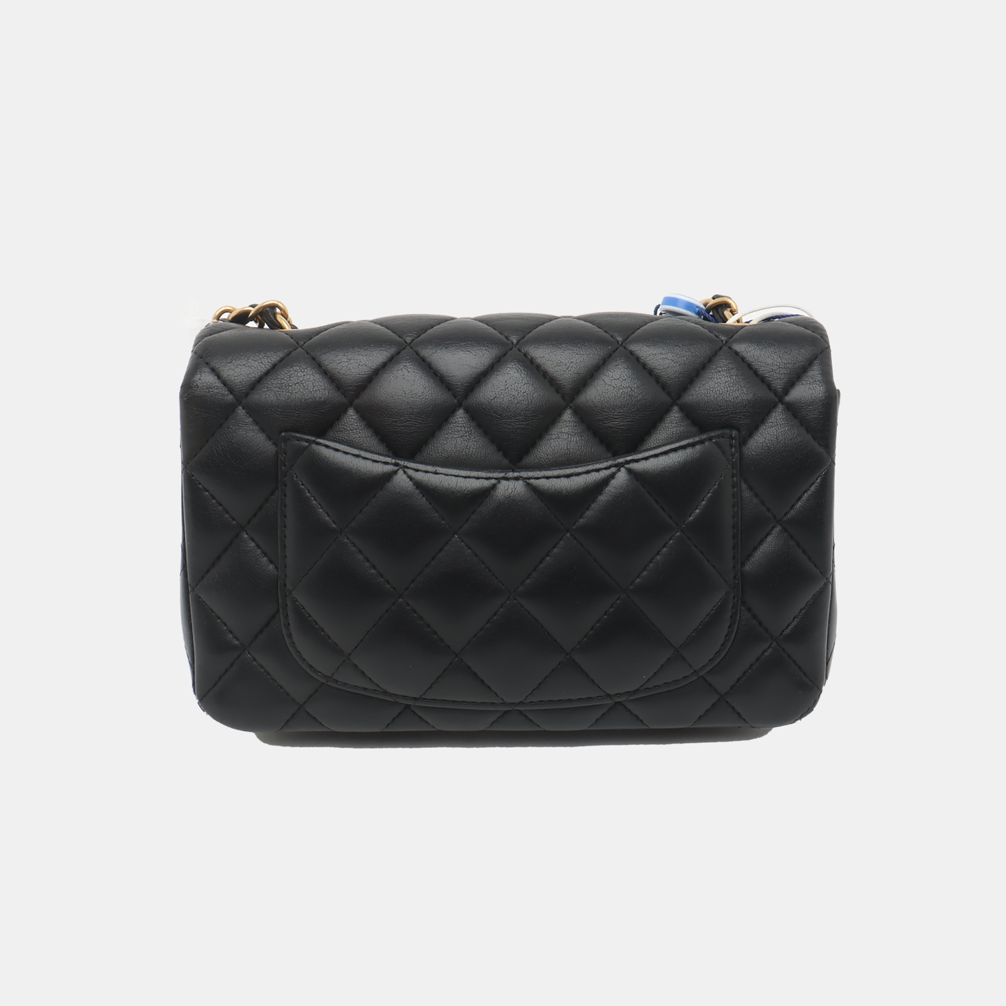 Chanel Classic Flap Rectangular Mini Black Lambskin Leather Gold Hardware, 2014-15