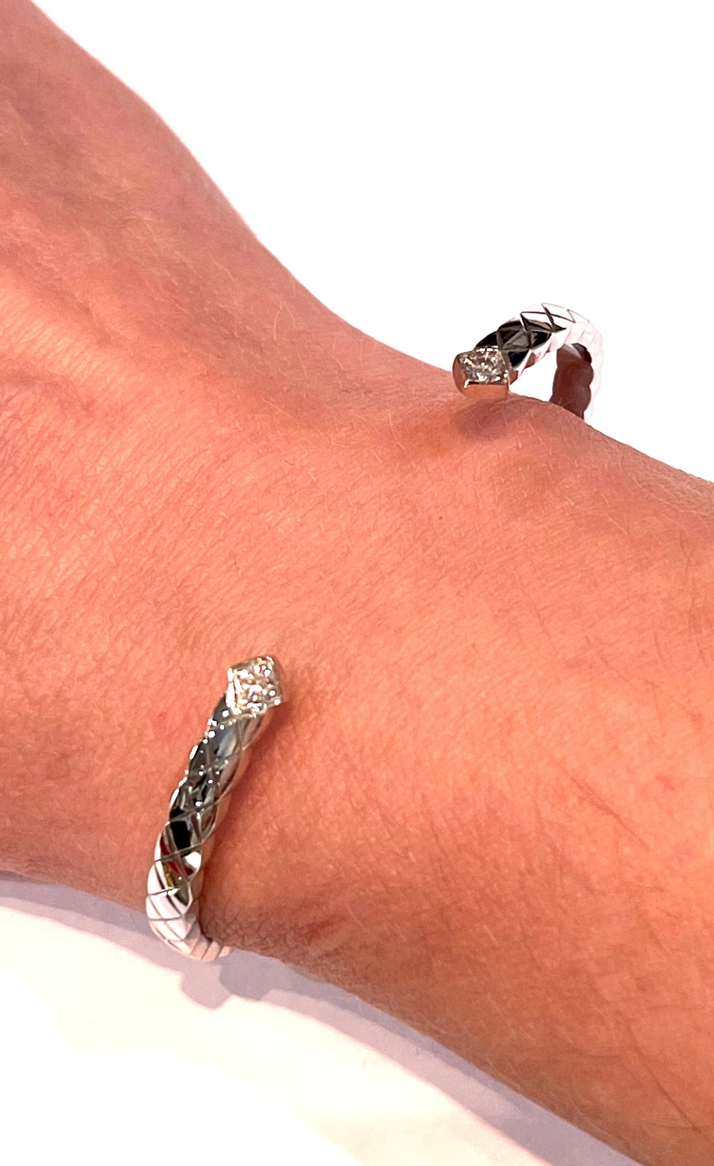 CHANEL COCO CRUSH 18K WHITE GOLD DIAMOND BRACELET