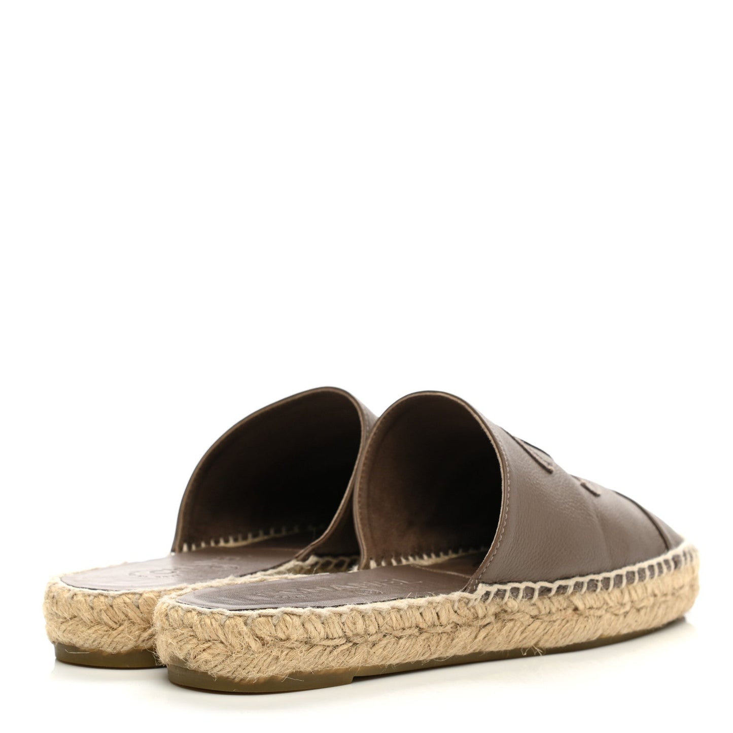 CHANEL CALFSKIN CC ESPADRILLE MULES