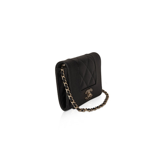 Chanel 2020 Mademoiselle Mini Wallet on Chain Crossbody Bag