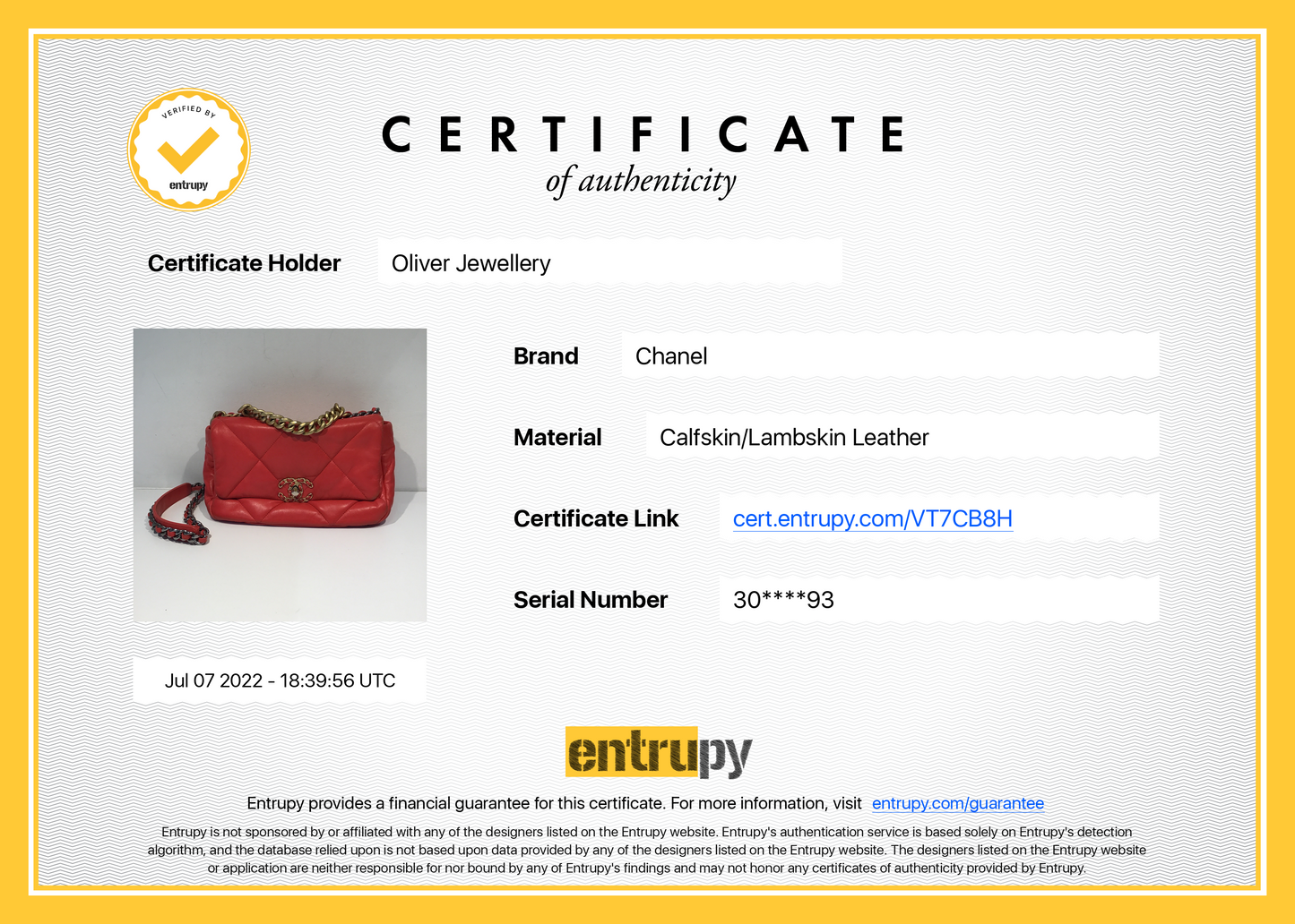 Chanel 2020 Medium 19 Flap Bag
