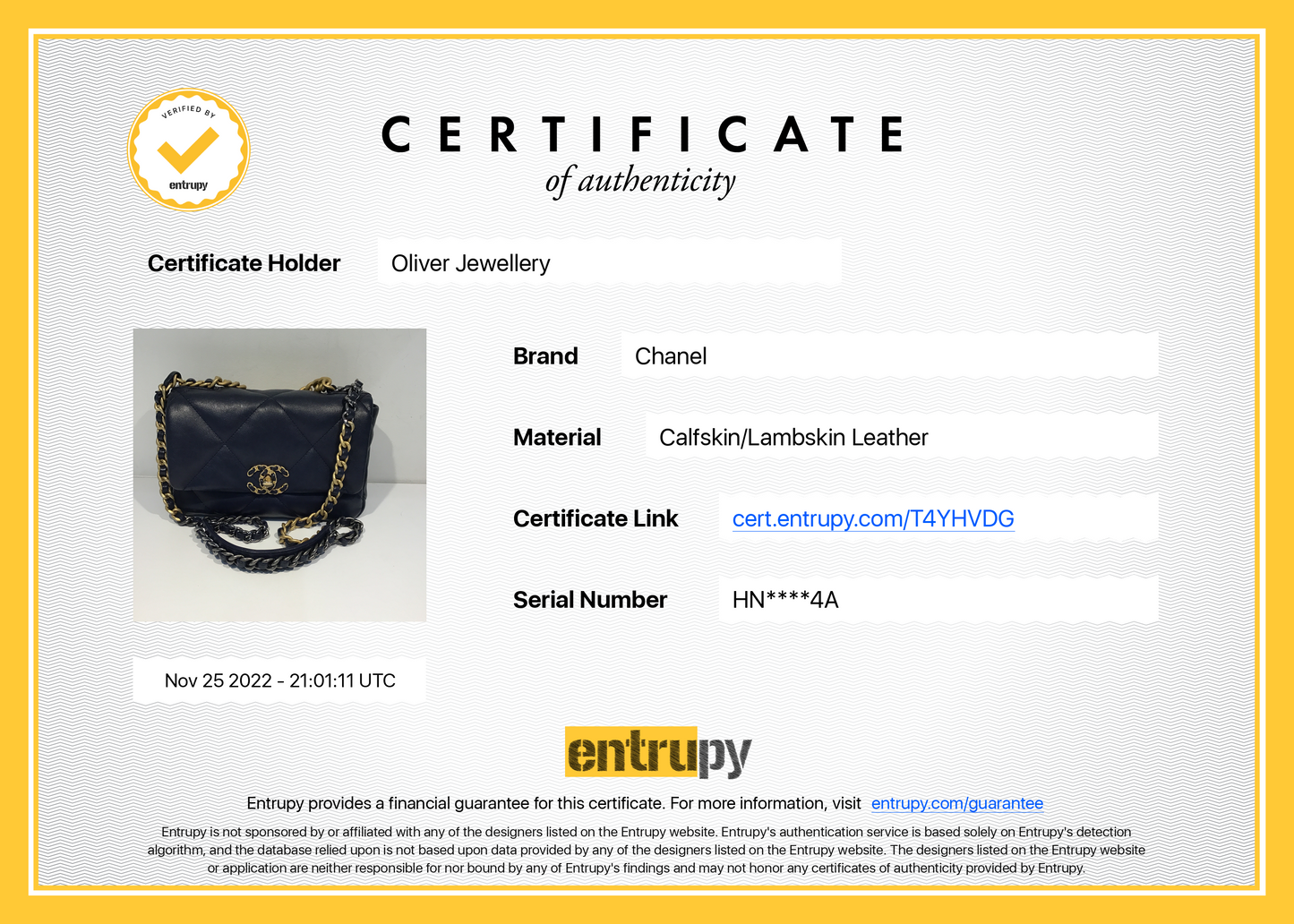 Chanel 2022 Medium 19 Flap Bag