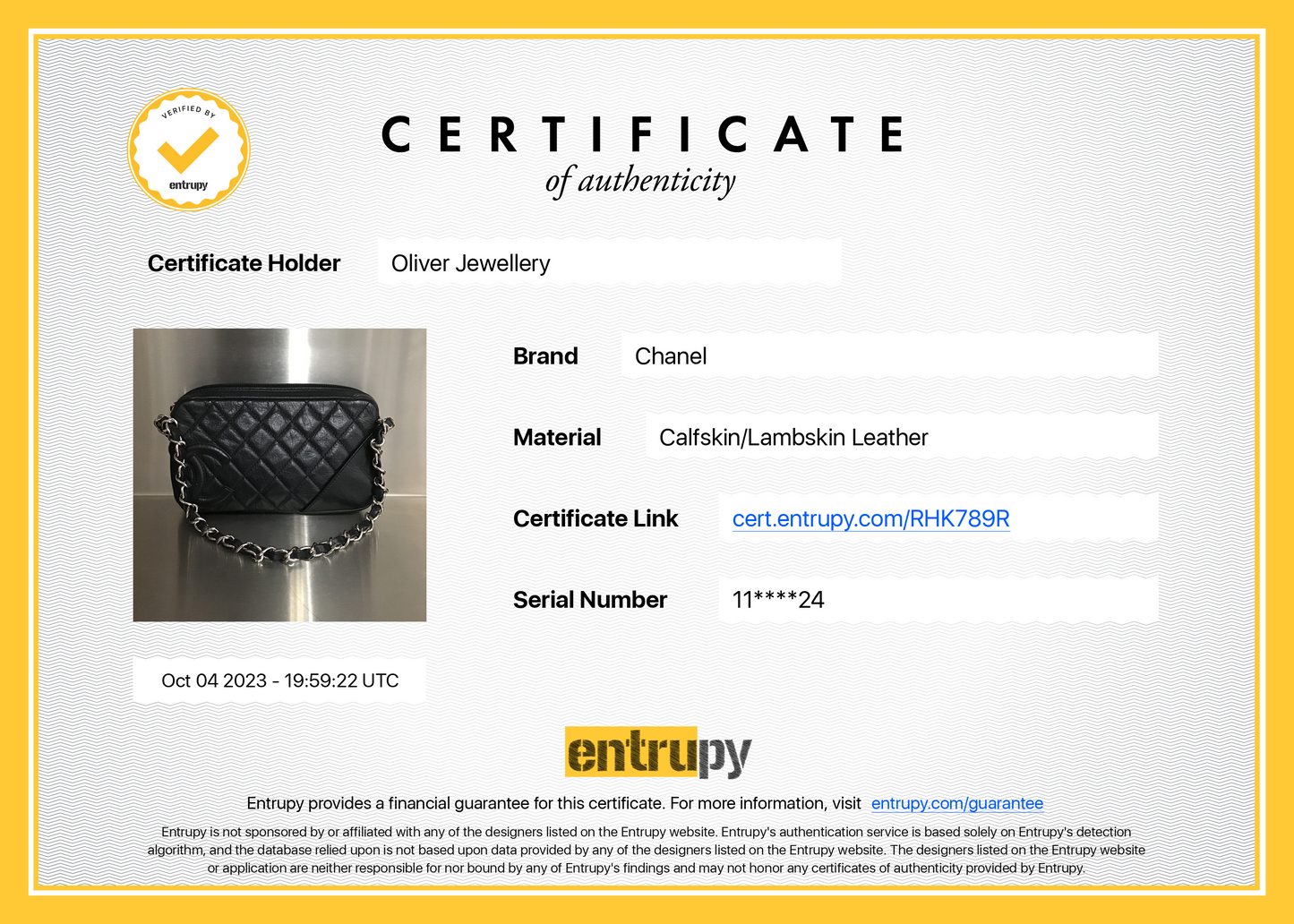 Chanel Black Aged Calfskin Leather Cotton Club Pochette