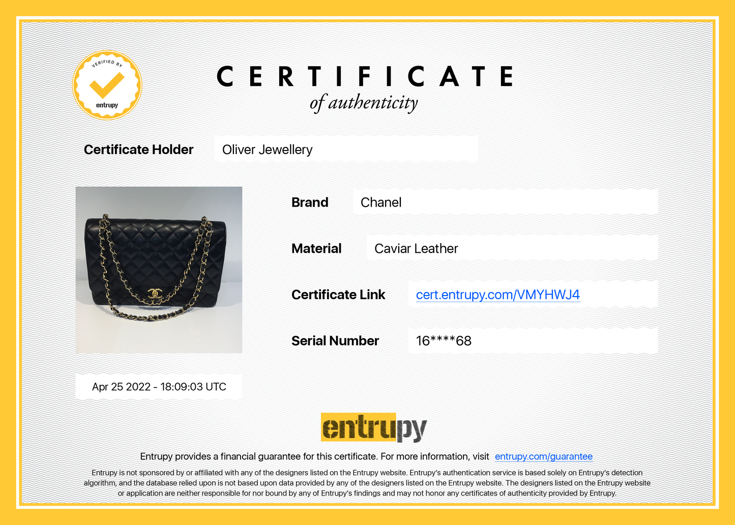 Chanel Black Caviar Classic Maxi Double Flap Bag