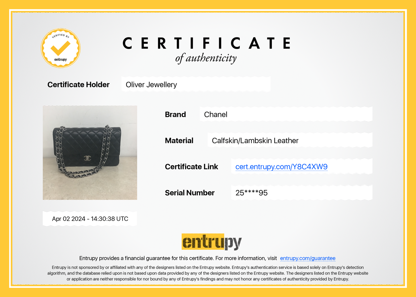 Chanel Black Quilted Lambskin Leather Classic Medium Double Flap Bag