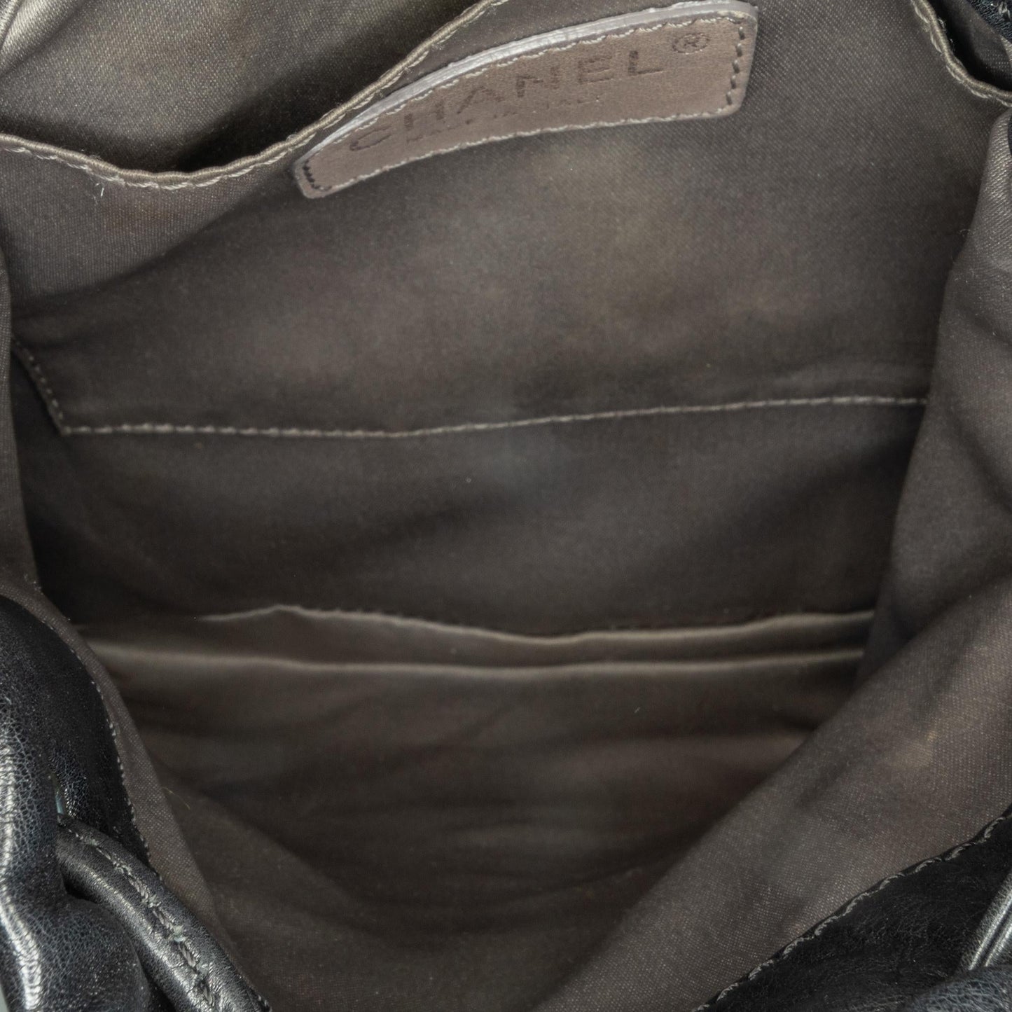 Chanel CC Calfskin Dual Twin Chain Handbag