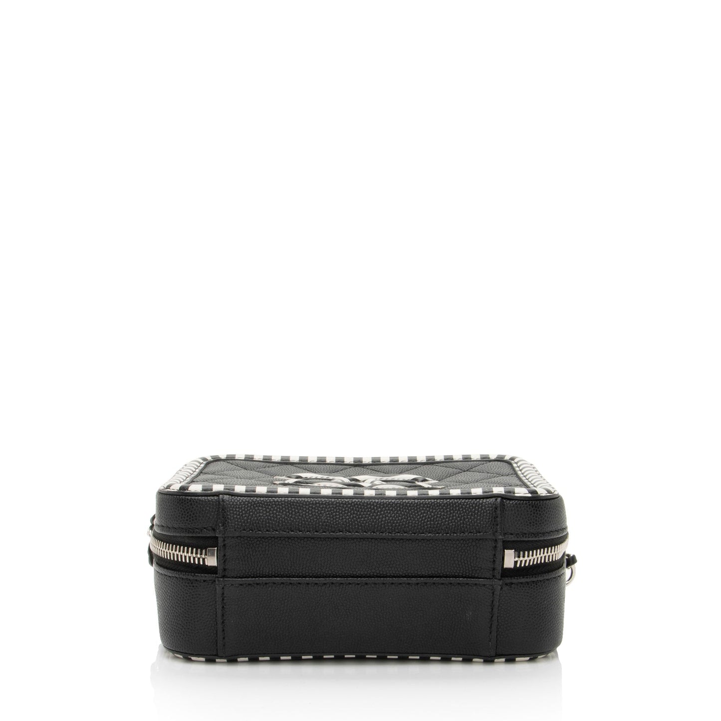 Chanel Caviar Leather CC Filigree Small Vanity Case