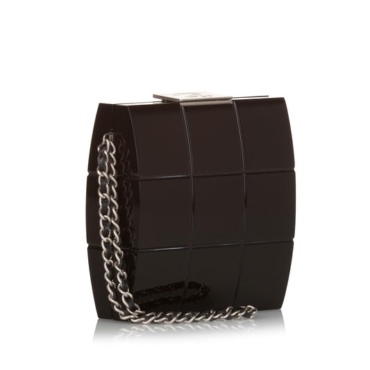 Chanel Choco Bar Lucite Perspex Clutch
