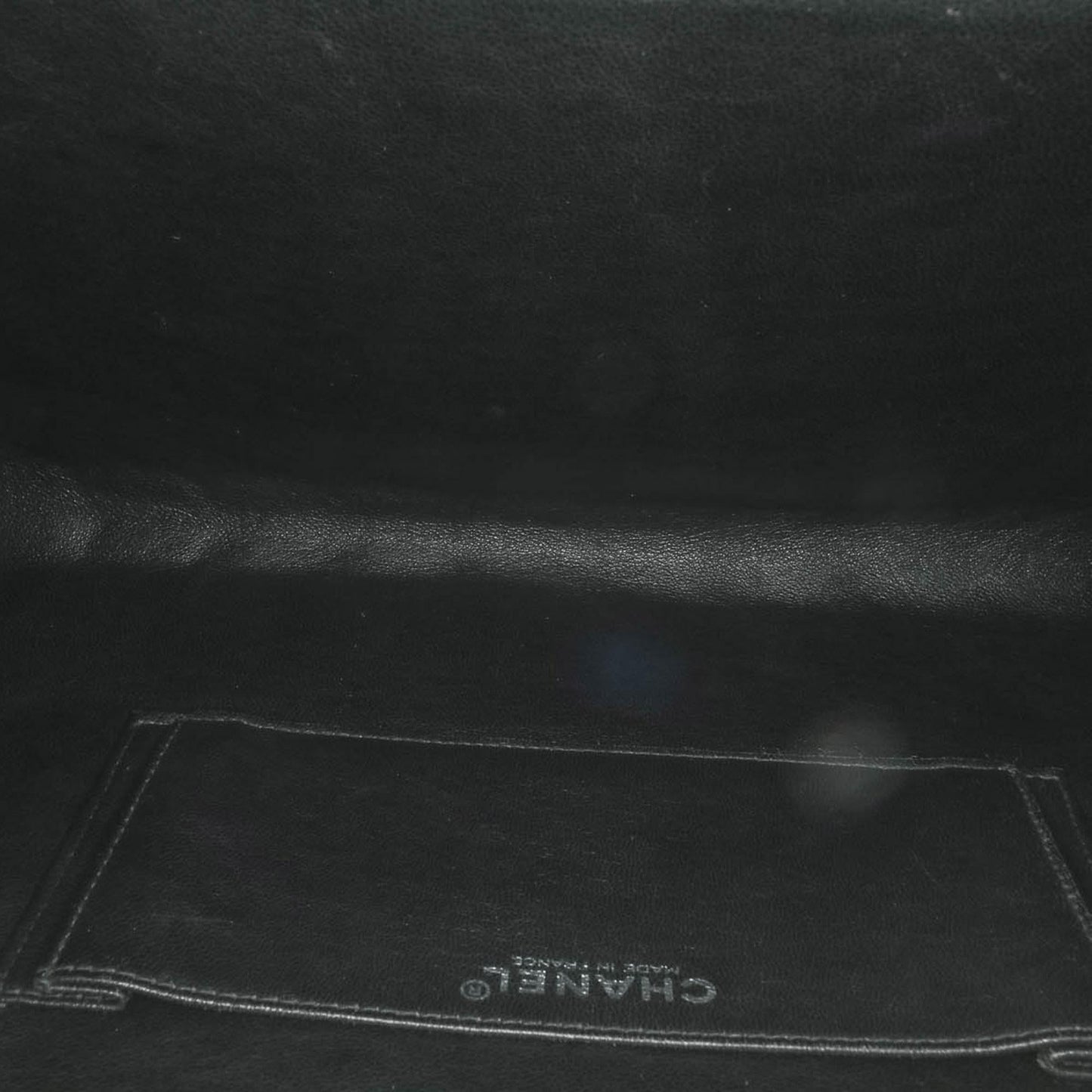 Chanel Chocolate Bar Lambskin Frame Clutch