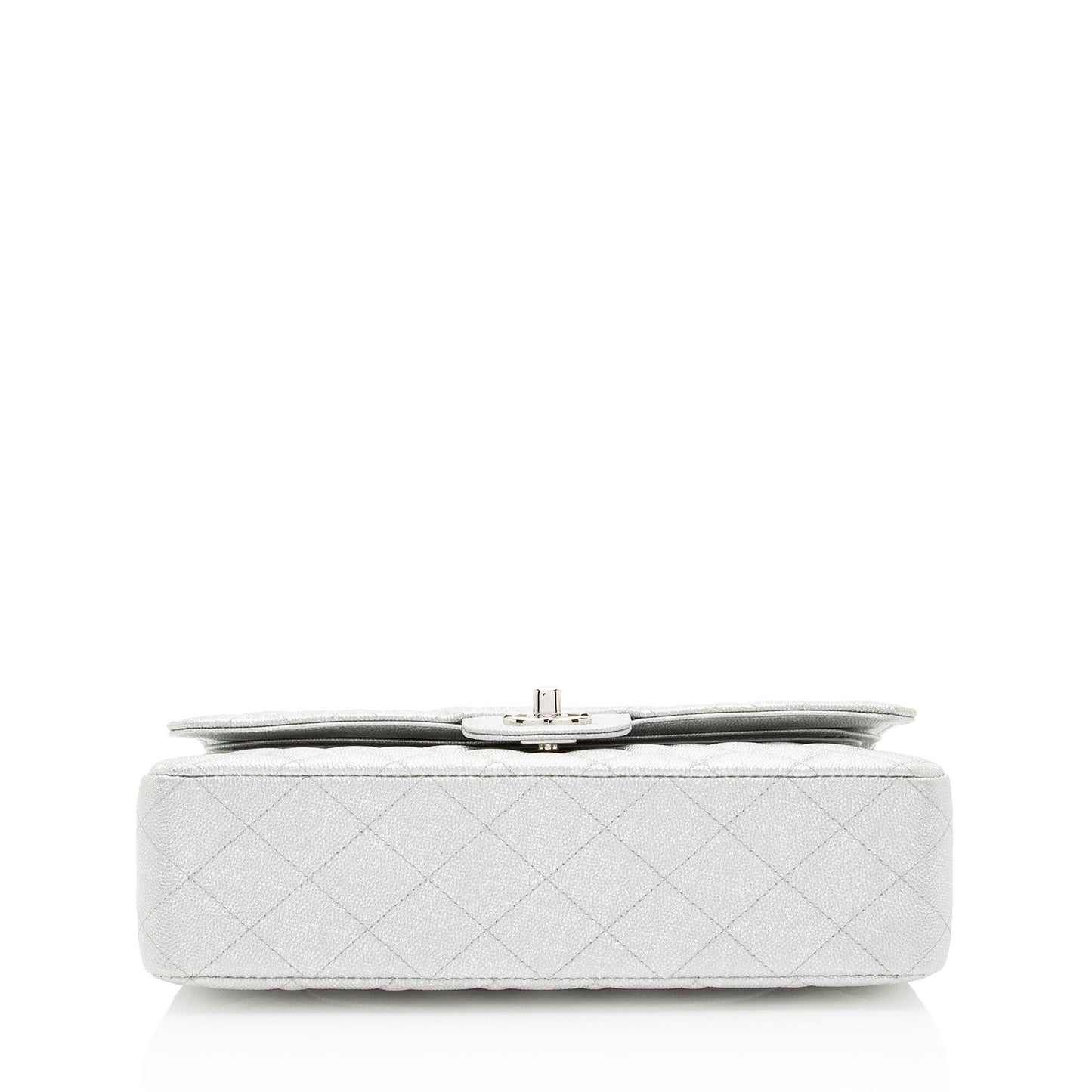 Chanel Glittered Metallic Caviar Leather Classic Medium Double Flap Bag