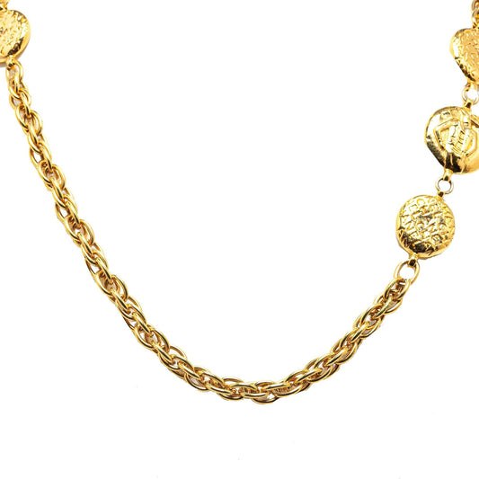 Chanel Gold Plated Coco Mademoiselle Chain Necklace (SHG-J15D4E)