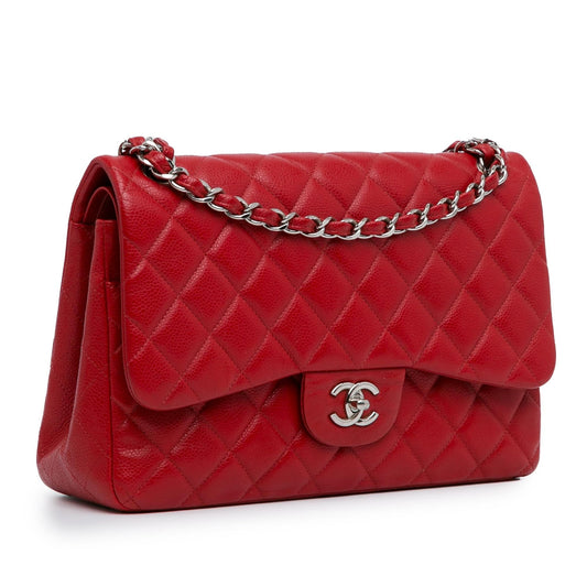 Chanel Jumbo Classic Caviar Double Flap (SHG-DAHxqp)