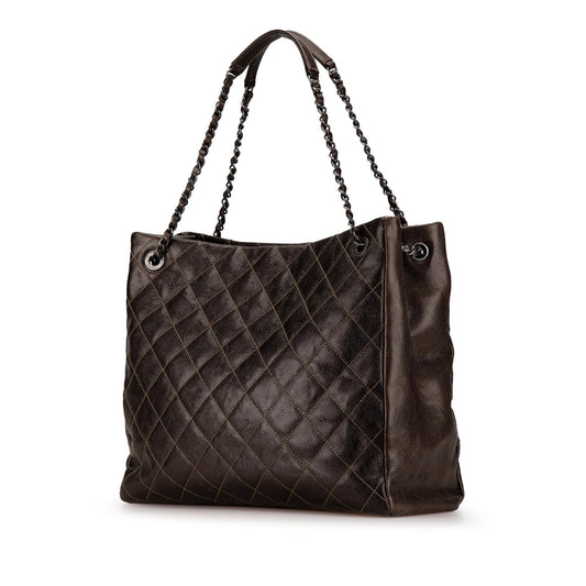 Chanel Large Iridescent Caviar Chic Shopping Tote (SHG-jHn5e8)