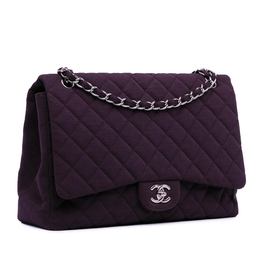 Chanel Maxi Classic Jersey Single Flap (SHG-0jPdOf)
