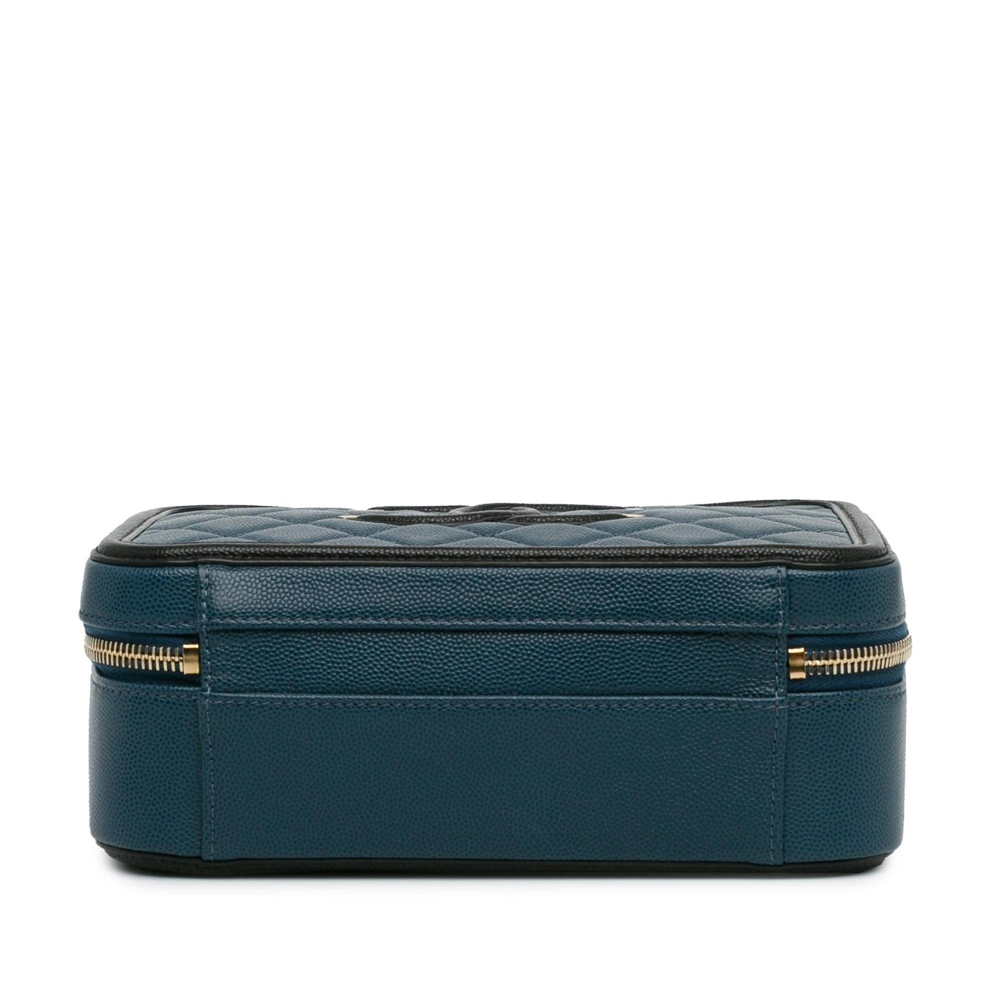 Chanel Medium Bicolor Caviar CC Filigree Vanity Case (SHG-FS85RY)