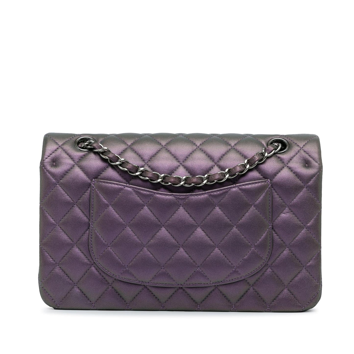 Chanel Medium Classic Iridescent Lambskin Double Flap (SHG-66SdYg)