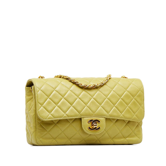 Chanel Medium Classic Lambskin Single Flap (SHG-oaTwdF)