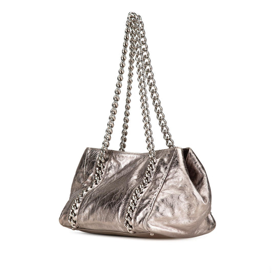 Chanel Medium Metallic Calfskin Modern Chain Tote