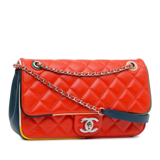 Chanel Medium Quilted Lambskin Cuba Color Flap (SHG-lYmqHQ)