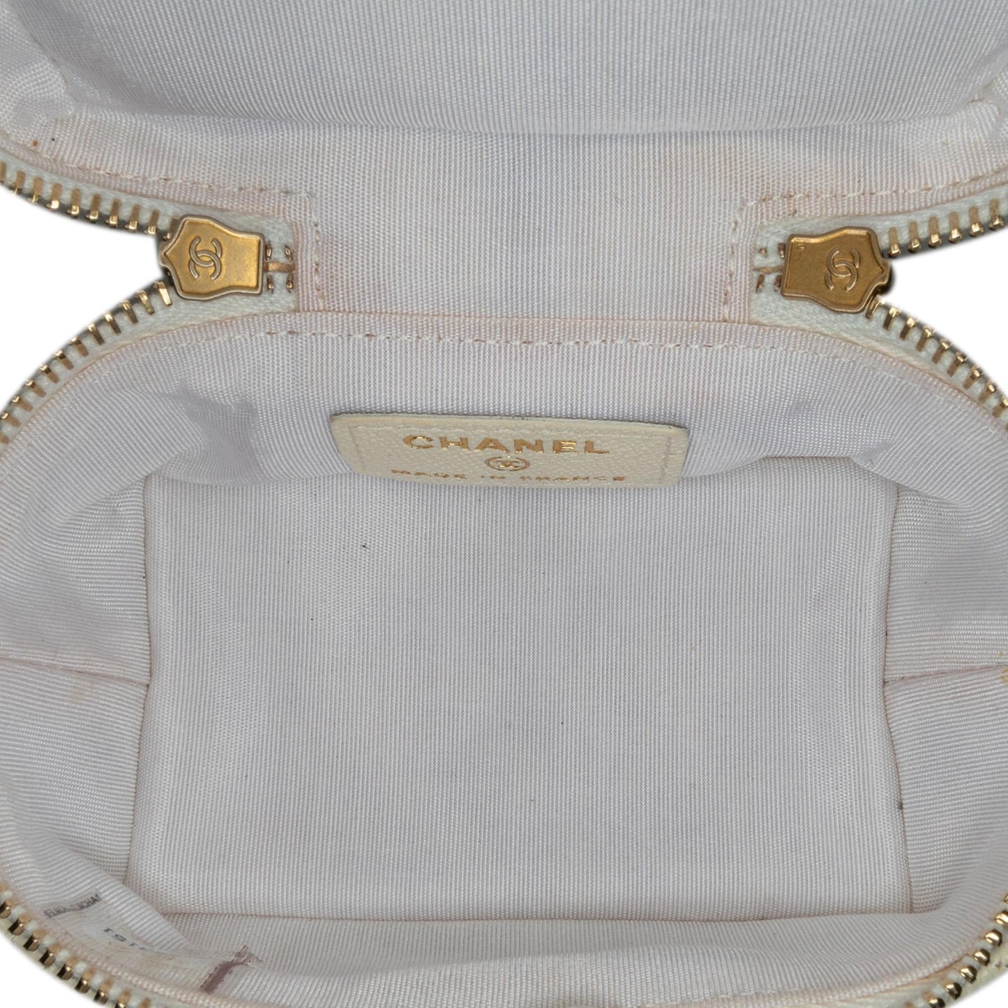 Chanel Mini Caviar Chain Zip Around Vanity Case (SHG-n4JYhS)