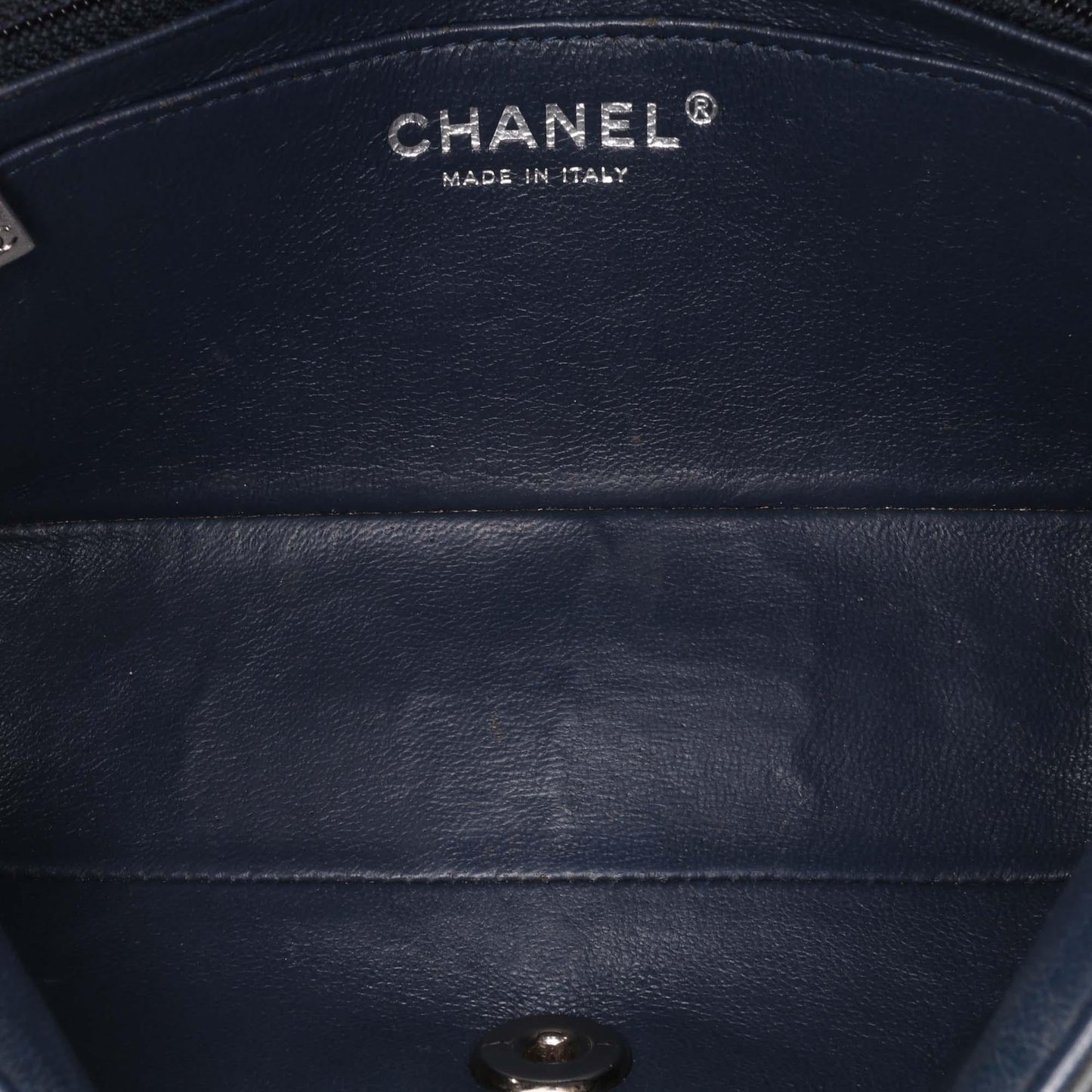 Chanel Mini Rectangular Classic Chevron Patent Single Flap