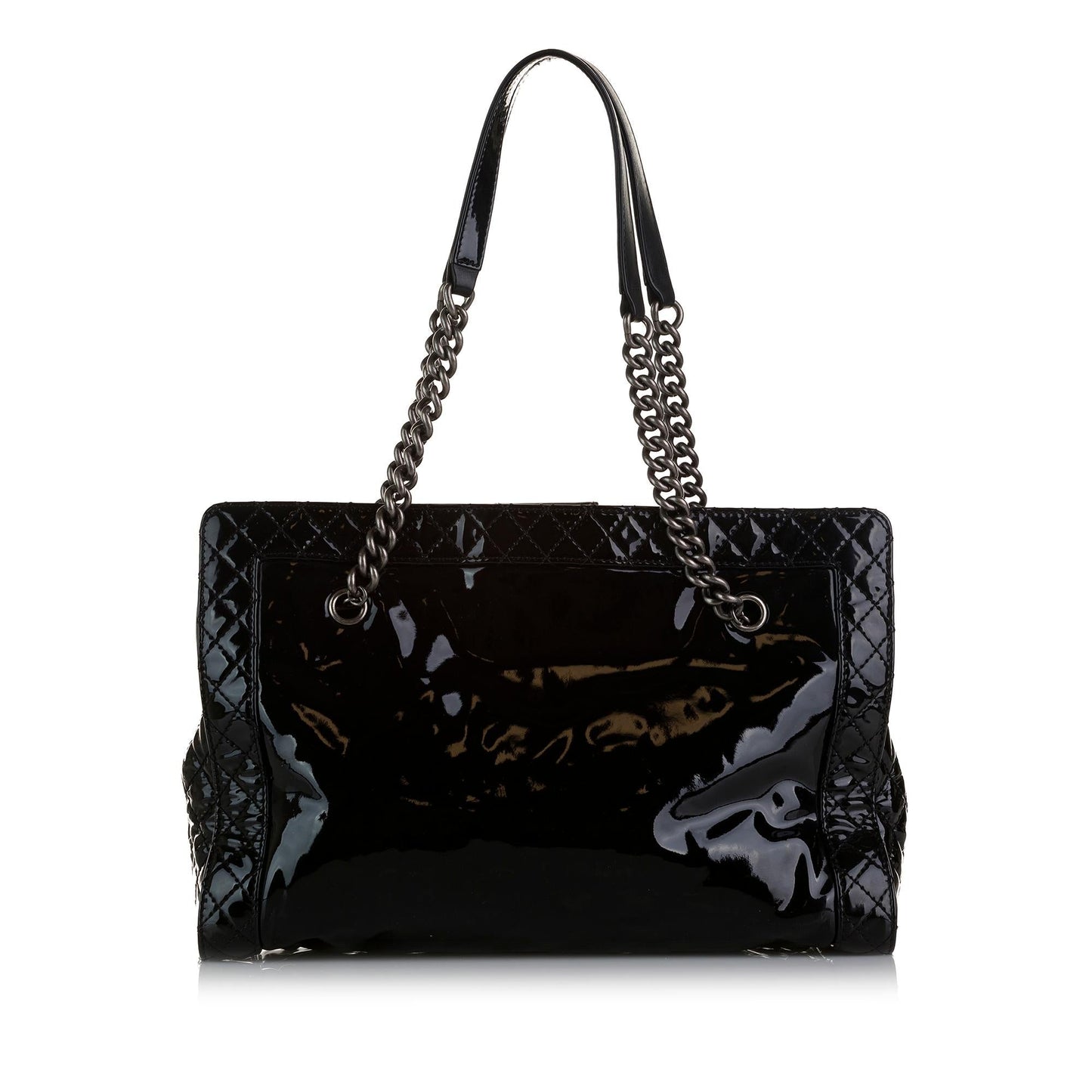 Chanel Patent Boy Reverso Shopping Tote