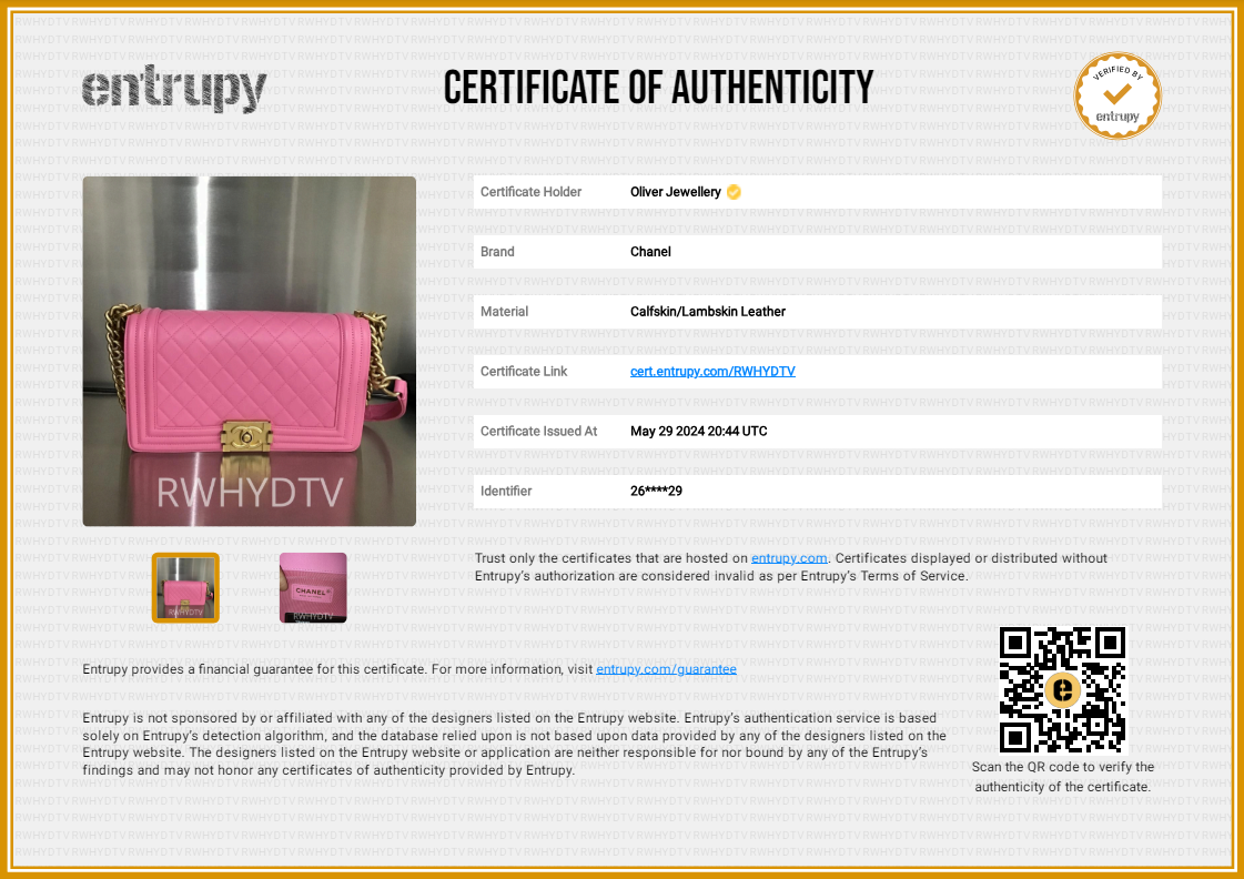 Chanel Pink Lambskin Medium Boy Bag