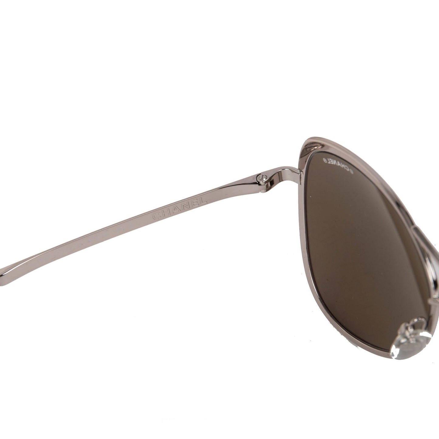 Chanel Pink Mirrored Pilot Sunglasses