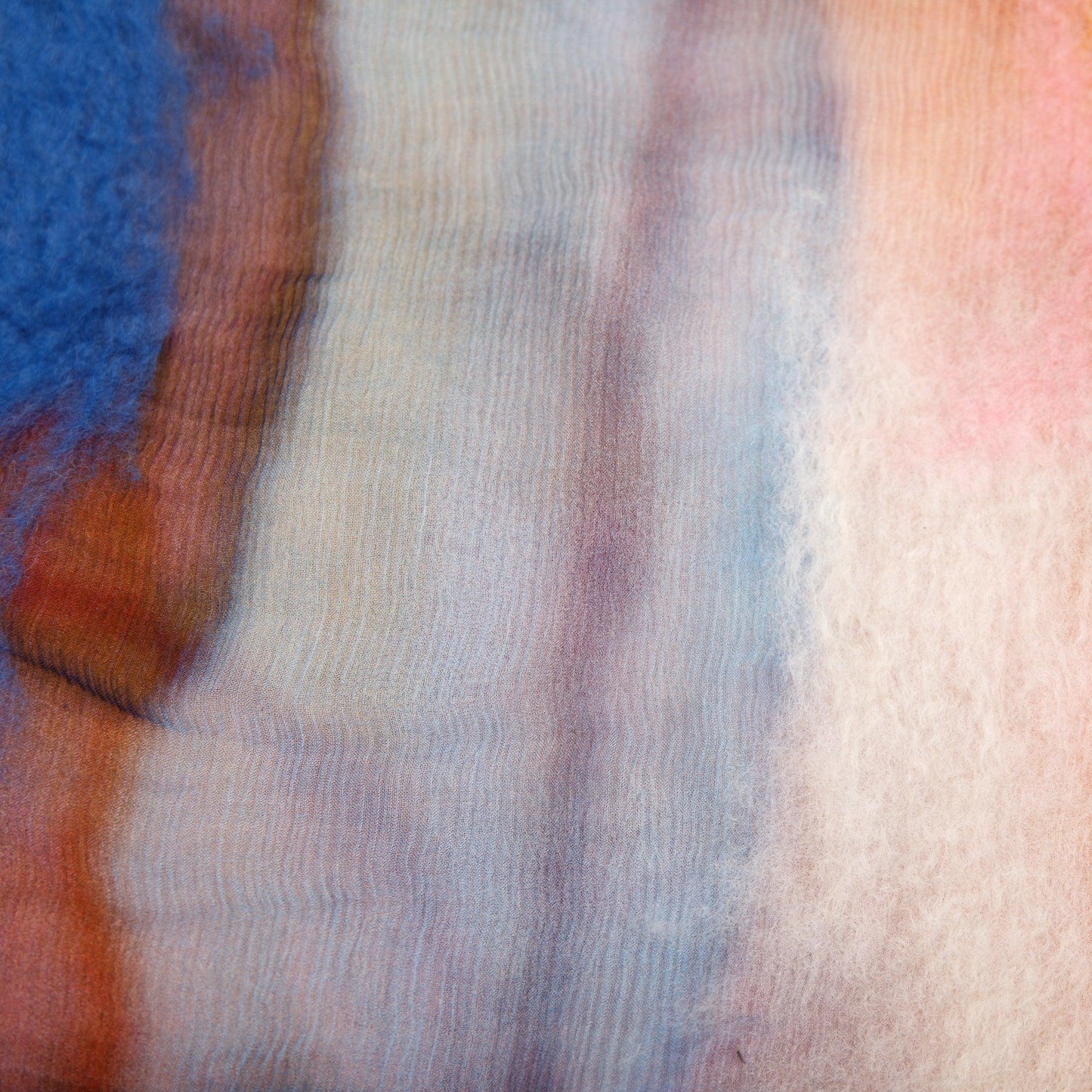 Chanel Pink Multicolor Ombre CC Logo Cashmere Silk Scarf