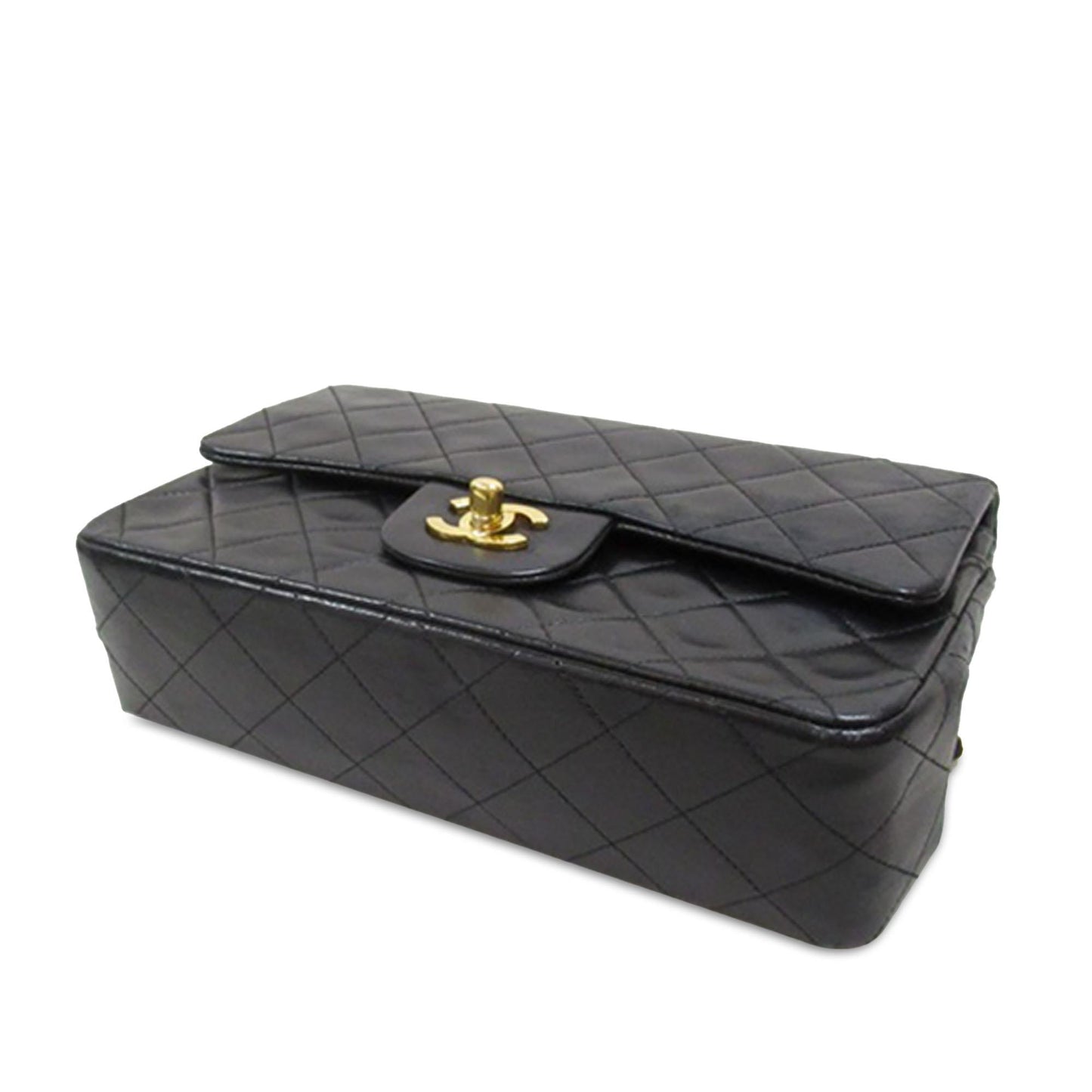 Chanel Small Classic Lambskin Double Flap (SHG-k39ucA)