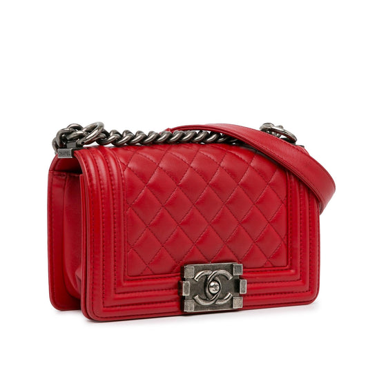 Chanel Small Lambskin Boy Flap (SHG-ARfIAX)