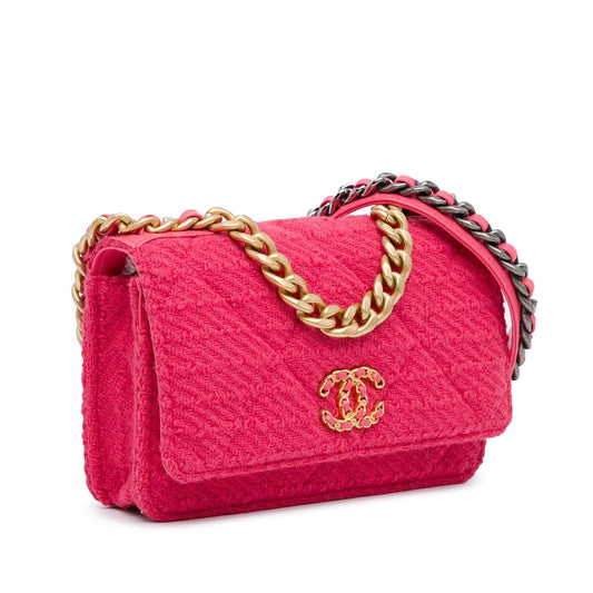 Chanel Tweed 19 Wallet On Chain (SHG-foUaPL)