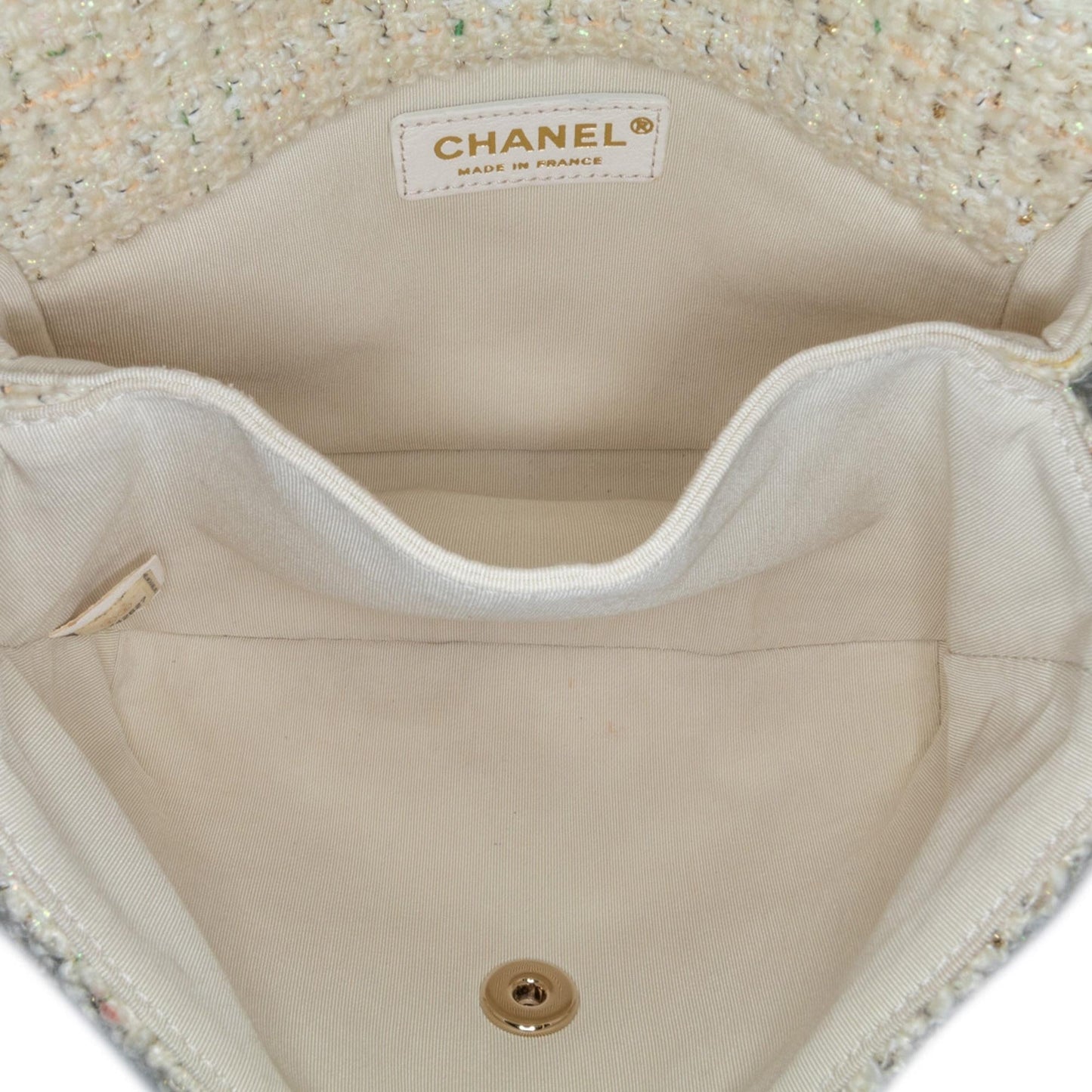 Chanel Tweed Knock on Wood Satchel (SHG-DWJ6lD)