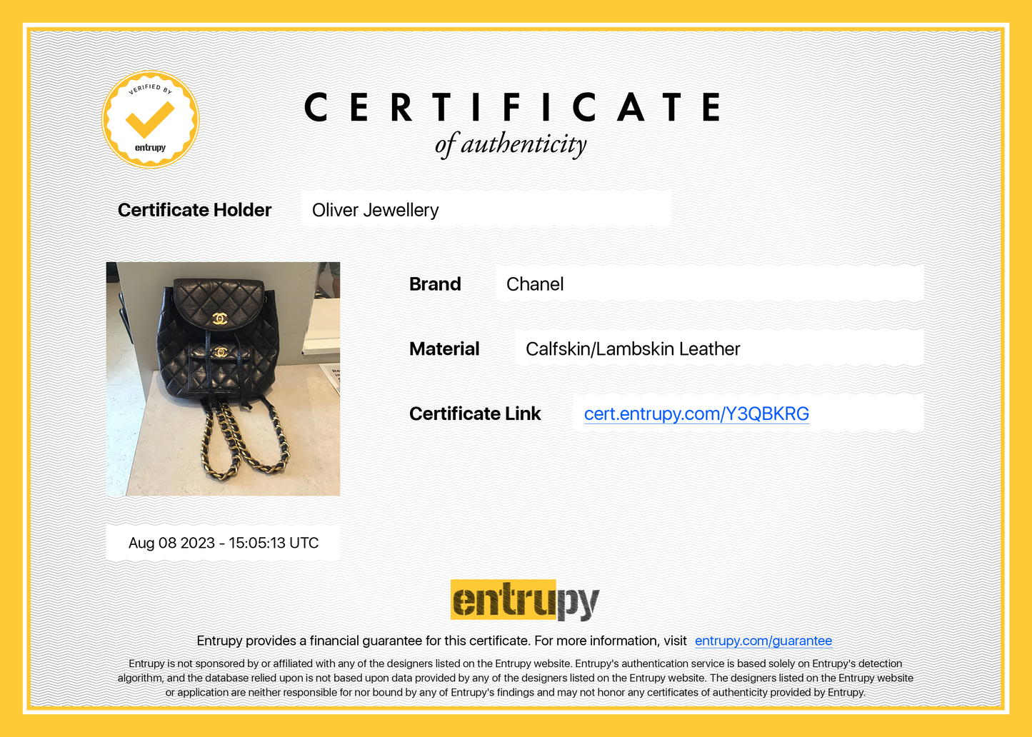 Chanel Vintage Black Quilted Lambskin Mini Duma Backpack