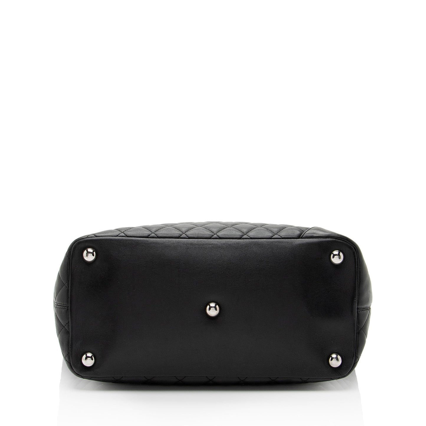 Chanel Vintage Lambskin Ligne Cambon Large Shopping Tote