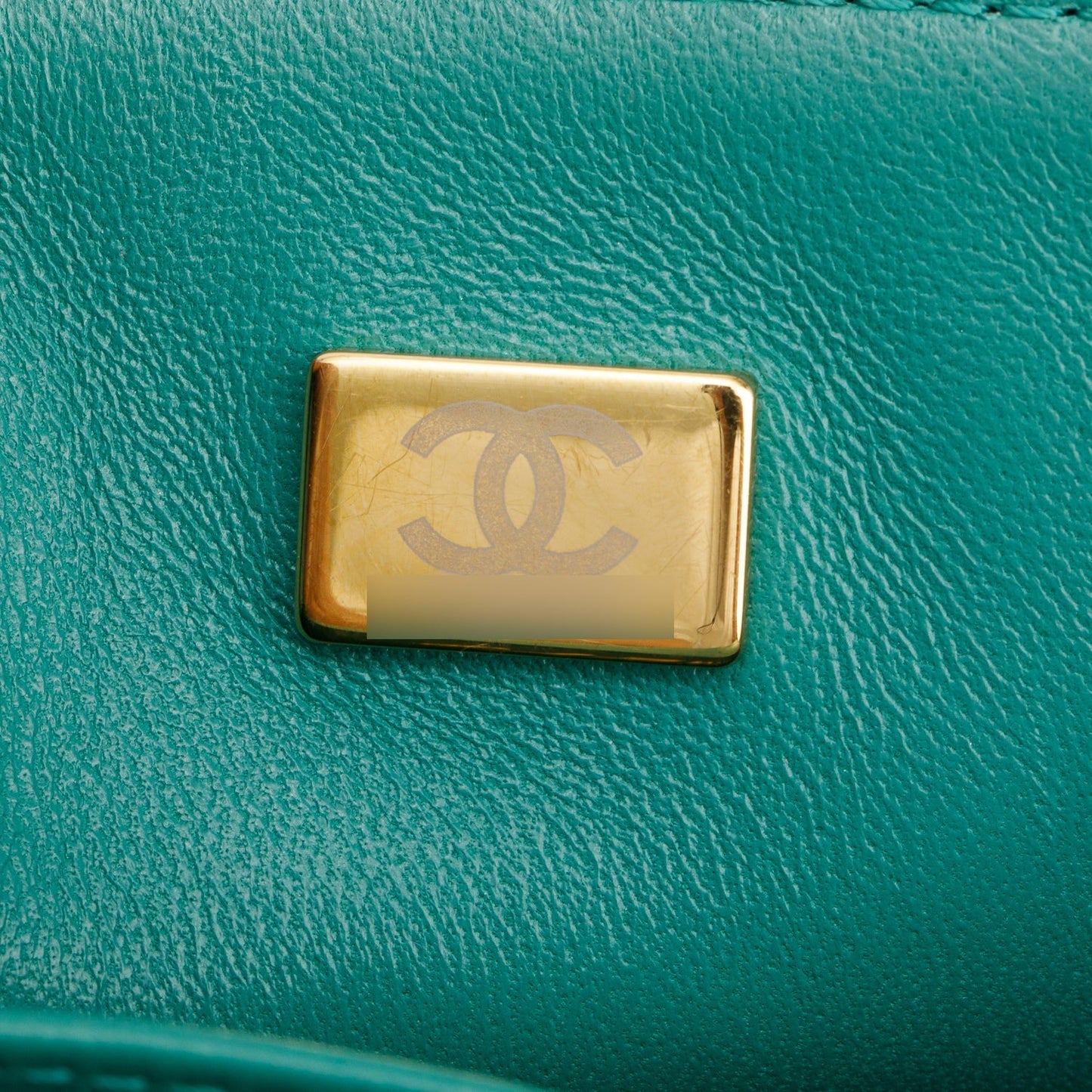 Chanel Green Quilted Lambskin Leather Small Boy Bag