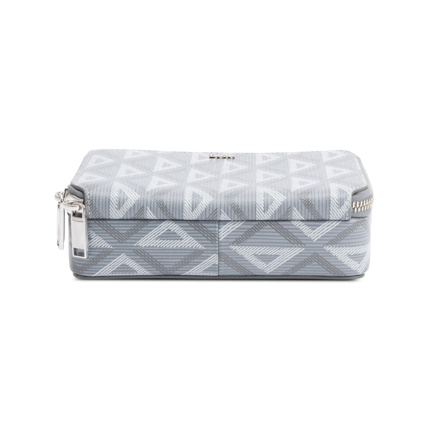 Christian Dior 2023 Grey CD Diamond Coated Canvas Crossbody Pouch
